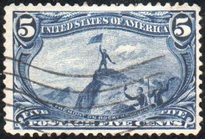 USA 288 VF, wavy line cancel, vivid color, SELECT! Retail $25