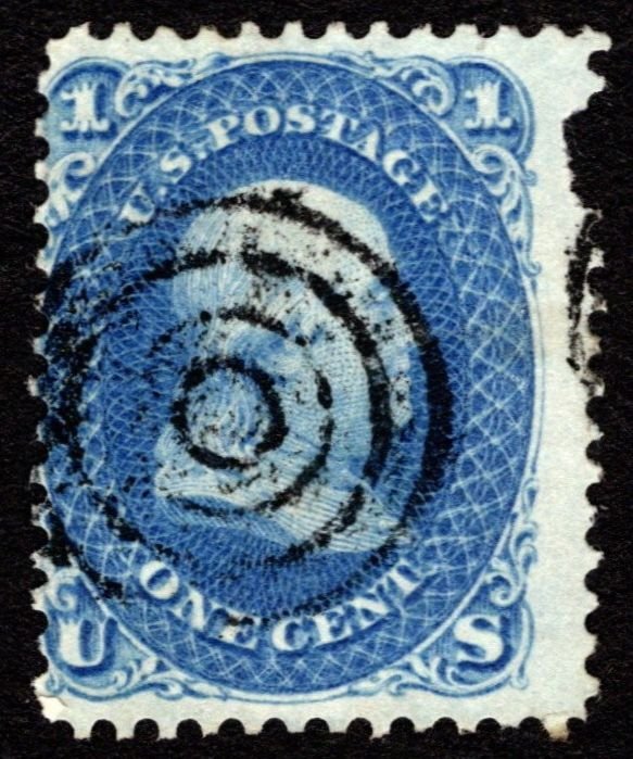 1861, US 1c, Franklin, Used, Sc 63
