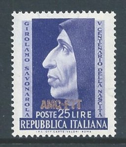 Trieste Zone A #153 NH Savonarolo Birth Anniv. Issue Ovptd. A.M.G./F.T.T.