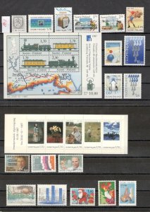 FINLAND - MNH LOT OF  18 STAMPS + BLOCK + BOOKLET  - 1987.