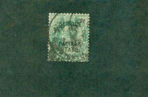 PATIALA INDIAN STATE O27 USED BIN $0.50