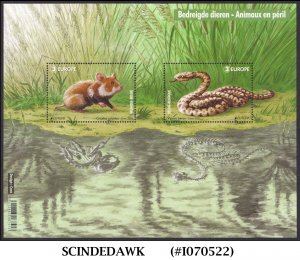 BELGIUM - 2021 EUROPA / ENDANGERED WILDLIFE / REPTILES RODENTS - MIN/SHT MNH