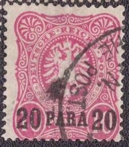 Germany Offices in Turkey - 2 1884 Used