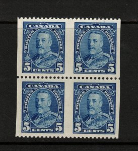 Canada #221a Extra Fine Never Hinged Imperf Block