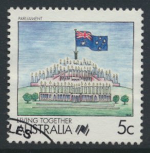 Australia SG 1115  SC# 1057 Living Together Parliament 1988   see detail / scan