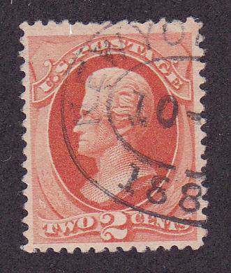 Sc 183 VF-XF Used Stamp of 1875