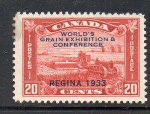 Canada Sc 203 1933 Regina Grain Conference overprint stamp mint