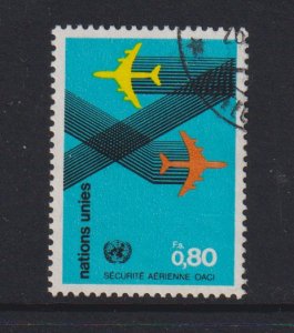 United Nations Geneva  #78  used  1978  jets and flight patterns 80c