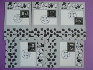 cinema actors of Cinematheque set of 10 maximum card France 1986
