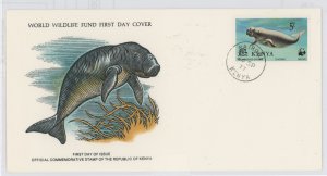 Kenya 93 1977 WWF, Dugong, FDC U/A WWF FDC