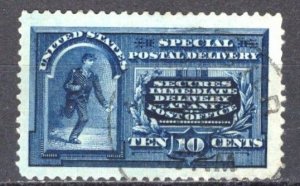 SCOTT  E5  USED  THIN  SHERWOOD STAMP