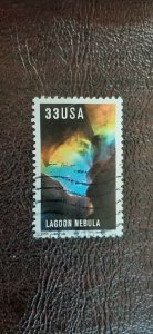 US Scott # 3386; 33c used Lagoon Nebula from 2000; VF centering