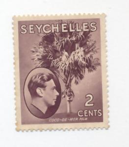 Seychelles 1938 Scott 125 used - 2c, Coco-de-mer Palm