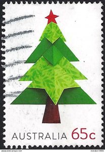 AUSTRALIA 2019 QEII 65c Multicoloured, Christmas-Christmas Tree SG5167 FU