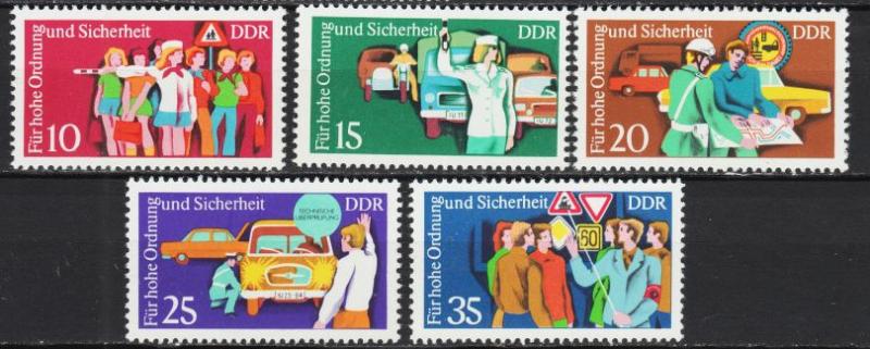 East Germany - 1975 Traffic Service Sc#1678/1682 - MNH(3644)