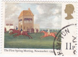 G.B.1979 Paintings-Horse Racing -Newmarket used 11p