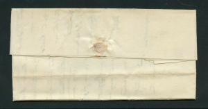 UNITED STATES BANGOR ME.1839  RED CANEL STAMPLESS  COVER WITH  BOND LETTER
