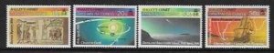 TRISTAN DA CUNHA SG402/5 1986 HALLEY'S COMET MNH