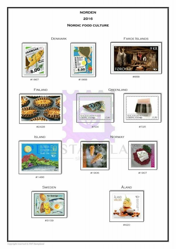 Europa CEPT 1956-2021 (3 albums) PDF STAMP ALBUM PAGES