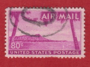 USA SCOTT #C46 USED 80c 1952 AIRMAIL