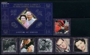 Isle of Man 2011, Lifetime of service 6v+s/s, MNH