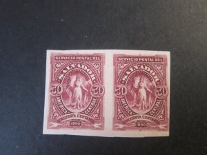 Salvador 1890 Sc 45 imperf. pair MH