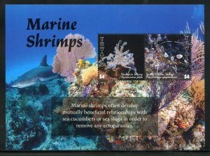 TUVALU 2020 MARINE SHRIMPS SOUVENIR SHEET MINT NH