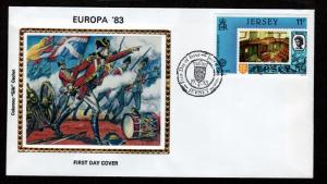 Jersey Four 1983 Colorano Silk FDC Europa!