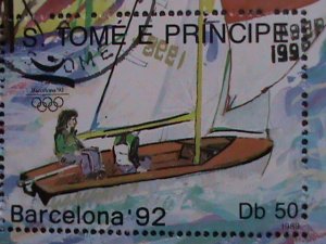 ​ ST.THOMAS 1992 SC#1050L OLYMPIC GAMES-BARCELONA'92 - S/S FANCY CANCEL VF