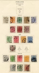 FINLAND 1860 1947 MINT HINGED & USED COLLECTION MOUNTED ON PAGES-SCOTT $2510.00