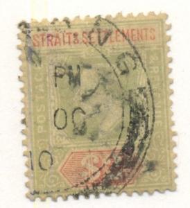 STRAITS SETTLEMENTS #126 Used, Scott $25.00