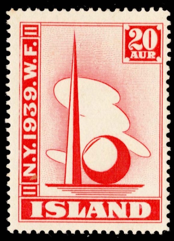 Iceland Scott 213 Unused lightly hinged.