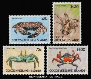 Cocos Islands Scott 212-215 Mint never hinged.