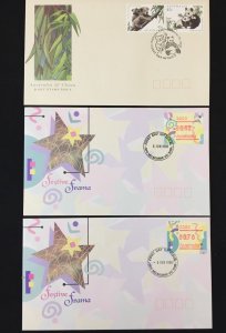 Zimbabwe South Georgia Australia 1995/96 FDC Covers x17 Wildlife Frama (AB631