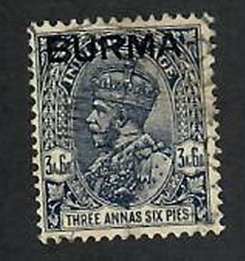 Burma; Scott 8; 1937; Used