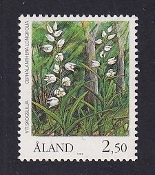 Aland islands   #47   MNH  1989  orchids  2.50m