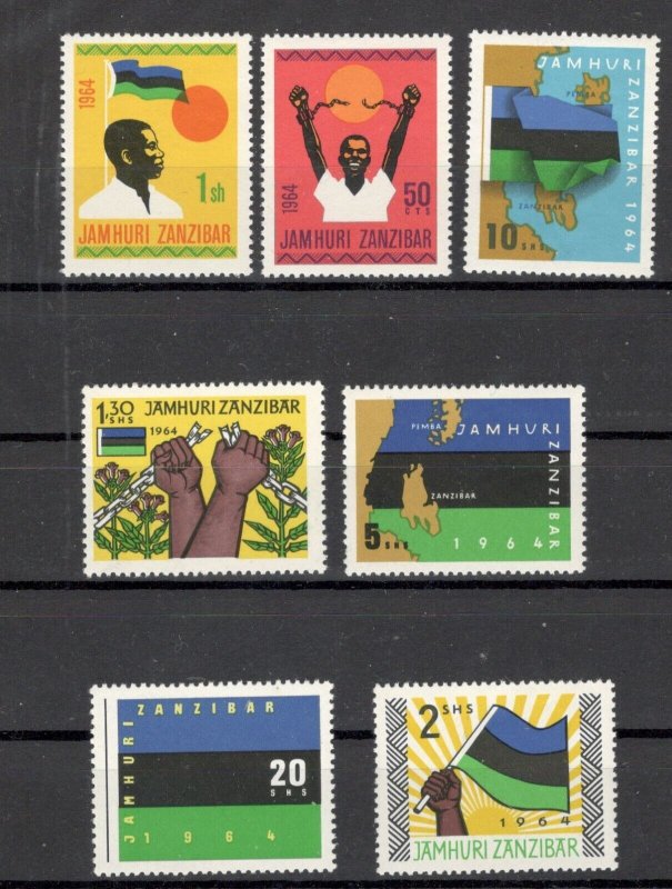 Zanzibar - 7 MNH STAMPS - Independence - 1964. 