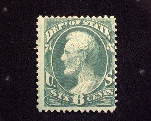 HS&C: Scott #O60 6 cent Department of State. Mint F LH US Stamp