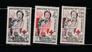 Laos B1-B3 Set MH Red Cross