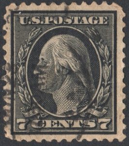 SC#507 7¢ Washington Single (1917) Used