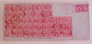 US  PRESIDENTS SIGNERS OF DECLARATION OF INDEPENDENCE 1931 MANHATTAN NEVADA