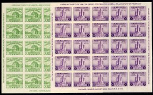 United States, 1930-Present #730-731 Cat$40, 1933 American Philatelic Society...