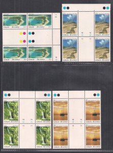 VANUATU SC# 595-610 GUTTER B/4   FVF/MNH  1993