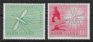 Great Britain Herm Island 1962 Anti-malaria campaign  MNH