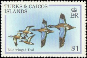 Turks and Ciacos Islands #425-429, Complete Set(5), 1980, Birds, Never Hinged