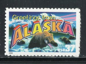 3697 * ALASKA GREETINGS  * U.S. Postage Stamp  MNH