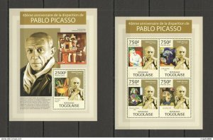 2013 Togo Art Famous Paintings Pablo Picasso Kb+Bl ** Tg717