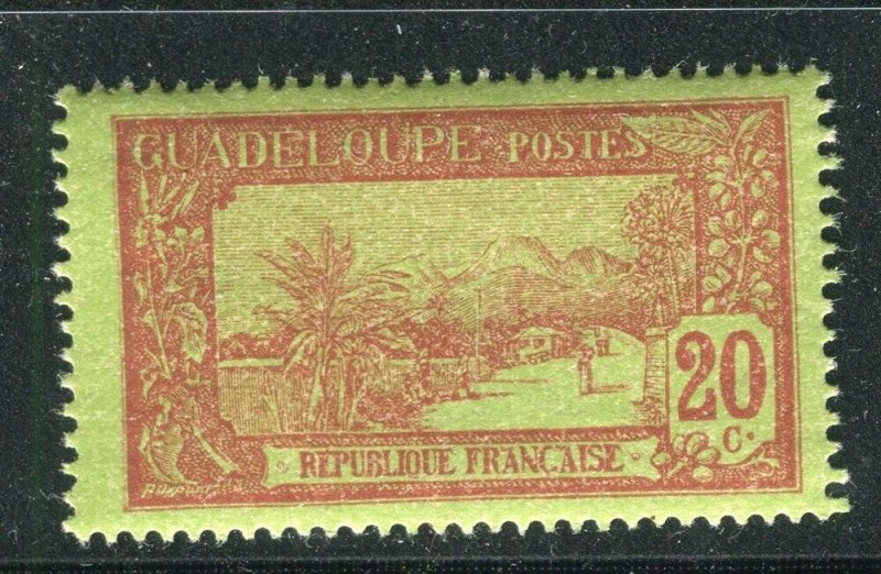 FRENCH GUADELOUPE; 1905 early Pictorial issue MINT MNH unmounted 20c.