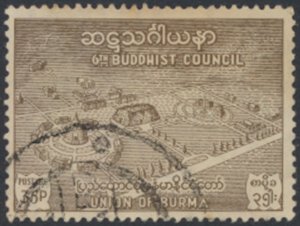 Burma     SC# 155  Used  Buddhist Council  see details & scans