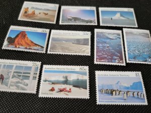 Australian Antarctic Territory,  partial set of Antarctic landscapes, SCV $6.50